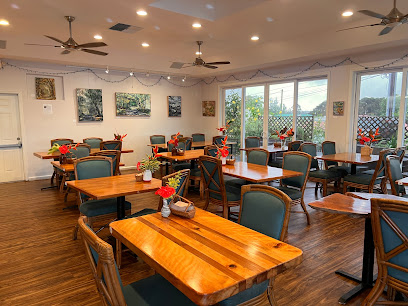 Interior view of Sweet Cane Cafe in Hilo, Hawaii